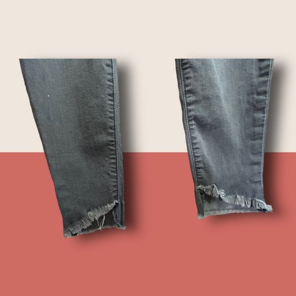 🩶 JOE'S JEANS THE BLONDIE SKINNY ANKLE GRAY HIGH RISE RAW HEM SZ 27 - Picture 4 of 10